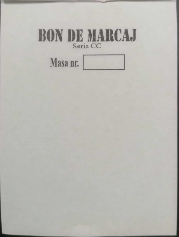 Bon de Marcaj – Format A7, Autocopiativ, 2 Exemplare, 100 File [1]