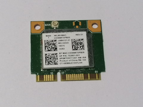 Piese - componente laptop - Broadcom BCM94313HMG2L – Placa WiFi Mini PCI-E 802.11b/g/n pentru laptop - Realtek RTL8723BE