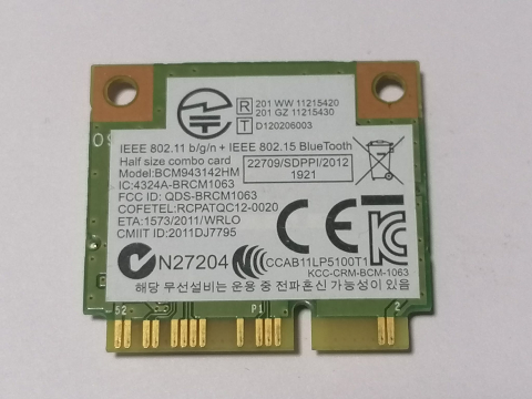 Broadcom BCM943142HM – Placa wifi + Bluetooth Mini PCI‑E 802.11b/g/n pentru laptop [1]