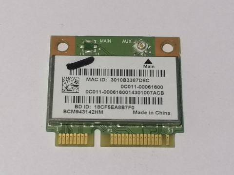 Wifi laptop - Broadcom BCM943142HM – Placa wifi + Bluetooth Mini PCI‑E 802.11b/g/n pentru laptop