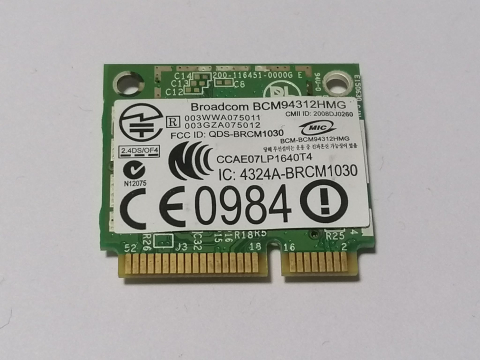 Piese - componente laptop - Broadcom BCM943142Y – Placa WiFi si Bluetooth Mini PCI-E 802.11b/g/n pentru laptop