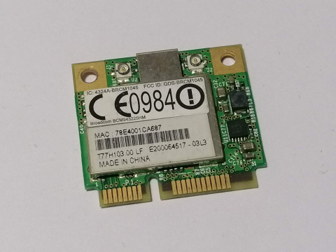Wifi laptop - Broadcom BCM943225HM – Placa wifi Mini PCI‑E 802.11a/b/g/n pentru laptop