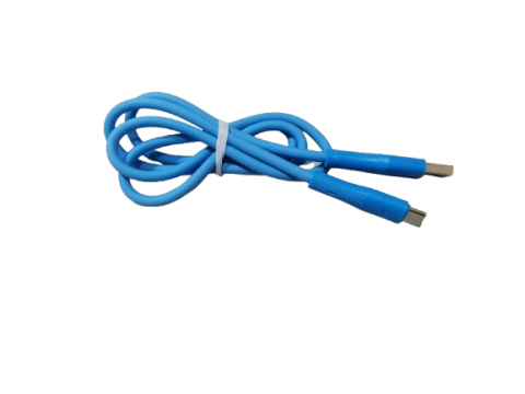 Cablu USB la USB‑C – 90 cm – Albastru – Gumat – Nou [0]