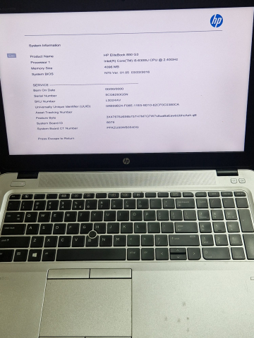 Carcasa completa HP EliteBook 850 G3 – Cu toate cablurile si accesoriile – Second Hand [1]