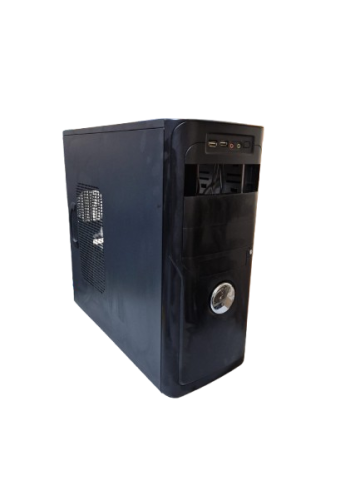 Carcase PC - Carcasa PC Middle Tower ATX Micro-ATX Second Hand, Panou Frontal USB Audio, Negru