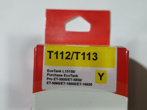 Cerneala Compatibila Epson T112 / T113 Yellow – Pentru EcoTank L6550 L6570 L6580 L15150 L15160 [1]