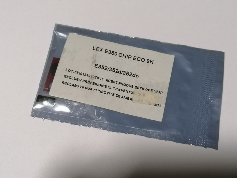 Piese - componente imprimante - Chip compatibil Lexmark E350 / E352 / E352dn – ECO 9K pentru cartuș toner