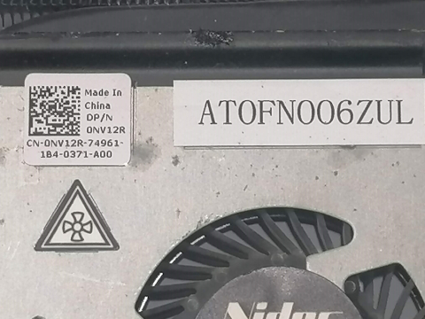 Cooler laptop Dell Latitude E6320 – Model G70N05NS4AZ / 0NV12R [1]