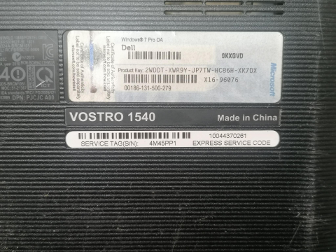 Cooler laptop Dell Vostro 1540 / 0Y2JM0 / Foreconn DFS531205M30T [1]