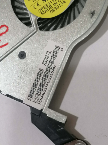 Cooler laptop HP 15-n020el – Model FFQ9 - DFS531105MC0T [1]