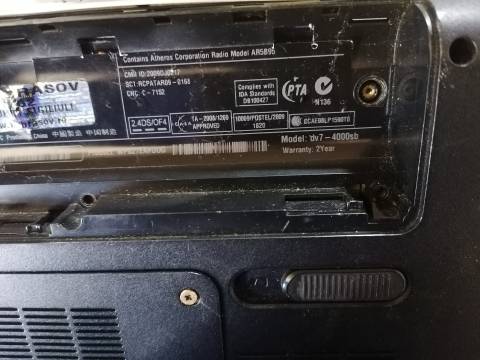 Cooler laptop HP Pavilion DV7-4000SB / RSVLX2L‑0.4B5403 / 3JNX1ABTATP2CW [2]