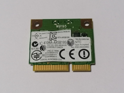 Dell Wireless 1702 DW1702 – Placa WiFi si Bluetooth Mini PCI-E 802.11b/g/n pentru laptop [1]