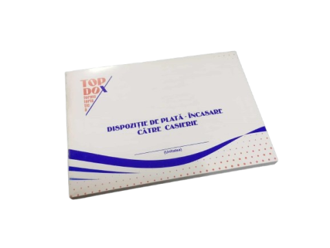 Papetarie - Dispozitie de Plata / Incasare catre Casierie – Format A6, 100 File, Offset