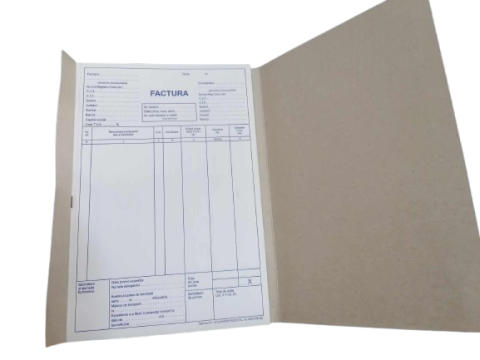Papetarie - Factura A4 cu TVA – Autocopiativa, 3 Exemplare, 150 File