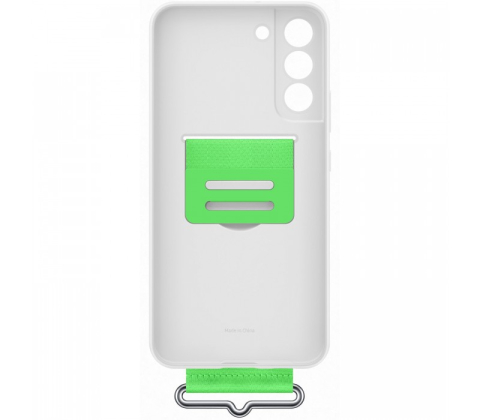 Husa Samsung Silicone Cover with Strap – Galaxy S22 Plus – White – EF‑GS906TWEGWW [2]