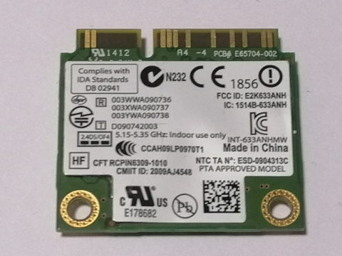 Intel Centrino Ultimate‑N 6300 – Placa wifi Mini PCI‑E 802.11a/b/g/n 450 Mbps pentru laptop [1]