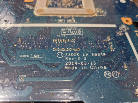 Kit complet HP 250 G3 – Placa de baza  ZS050 LA-A994P / LA-A999P + N2840 + racire pasiva + 2GB RAM + touchpad + buton pornire – Second Hand [1]