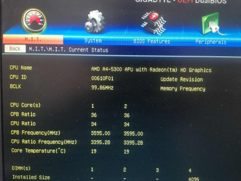 Kitt placa de bază Gigabyte GA-F2A55M-HD2 + procesor + cooler [1]