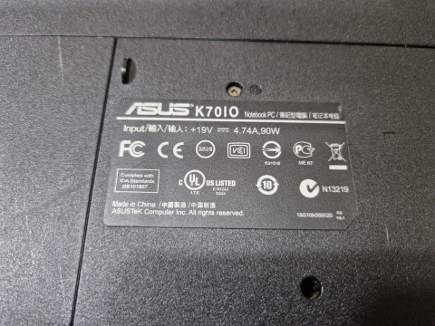 Laptop ASUS K7010 – Pentium T4300 – 4GB RAM – HDD 1000GB – Second – Defect – Fara Garantie – Cu incarcator + geanta [1]