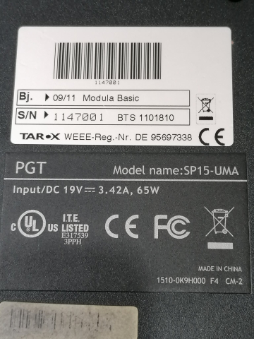 Laptop TAROX / Quanta SP15-UMA pentru piese [2]