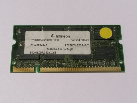 Memorii RAM - Memorie RAM Infineon 512MB DDR 333 CL2.5 / HYS64D64020GBDL-6-C