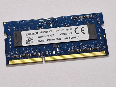 Memorii RAM - Memorie RAM Laptop Kingston 4GB DDR3L 1600MHz PC3L-12800S 1.35V SODIMM 9995417-156.A00G, Second Hand