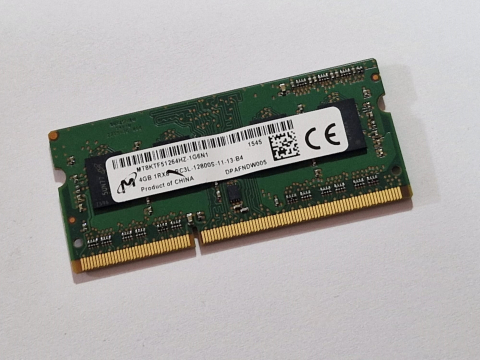 Memorii RAM - Memorie RAM Laptop Micron 4GB DDR3L 1600MHz PC3L-12800S - MT8KTF51264HZ‑1G6N1 – Second