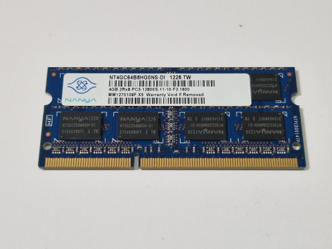 Memorii RAM - Memorie RAM Laptop Nanya 4GB DDR3 1600MHz PC3-12800S 1.5V SODIMM NT4GC64B8HG0NS-DI, Second Hand