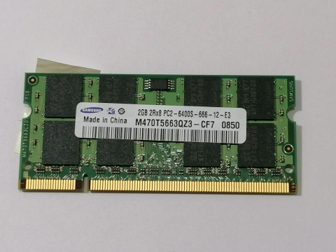 Memorii RAM - Memorie RAM Laptop Samsung 2GB DDR2 800MHz PC2-6400S SODIMM M470T5663QZ3-CF7, Second Hand