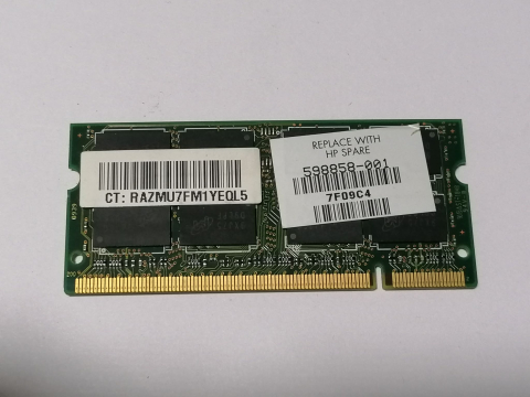 Micron 2GB DDR2 800MHz – Memorie RAM SODIMM 2Rx8 pentru laptop / MT16HTF25664HY‑800J1 [1]