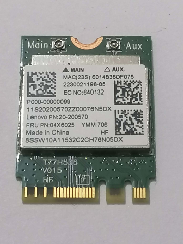 Module Wi-Fi Laptop – Intel 3160 / 3165 / 3168 / 7265 / 8260 + Realtek & Atheros [3]