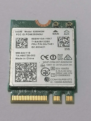 Module Wi-Fi Laptop – Intel 3160 / 3165 / 3168 / 7265 / 8260 + Realtek & Atheros [8]