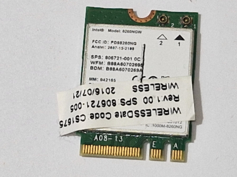 Piese - componente laptop - Modul WiFi Intel 8260NGW – Dual Band – Bluetooth – Laptop – Second Hand