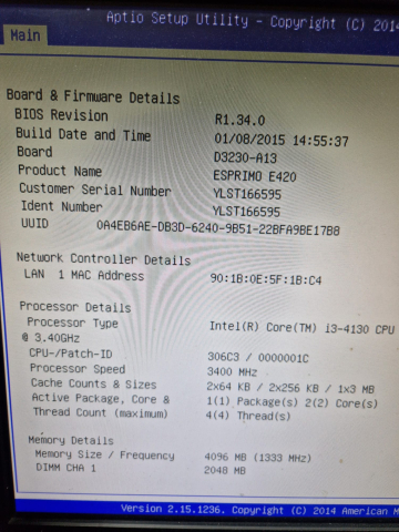 Placa de baza Fujitsu D3230-A13 GS4 Esprimo E420 – LGA1150 – DDR3 – Second [2]