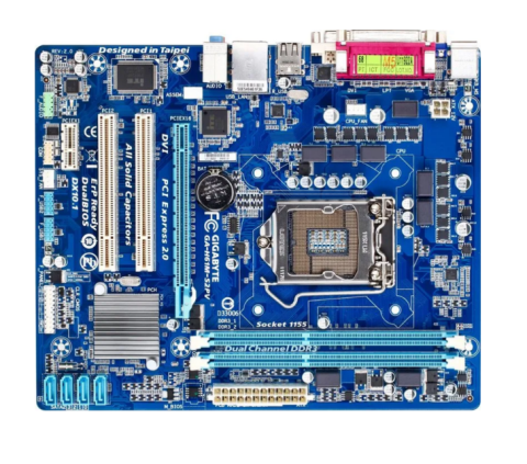 Placa de baza Gigabyte GA-H61M-S2PV Socket LGA1155 Intel H61 2xDDR3 SATA2 DVI VGA Micro-ATX, Second Hand [2]