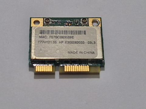 Piese - componente laptop - Placa Retea Wireless Laptop Atheros AR5B95 T77H121.05 Half Mini PCI-Express, Second Hand