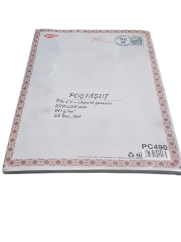 Plic C4 – Clapeta gumata – 229x324 mm – 90 g/mp – Set 25 bucati [1]