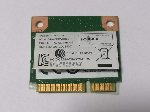 Piese - componente laptop - Qualcomm Atheros QCWB335 – Placa wifi + Bluetooth Mini PCI‑E pentru laptop