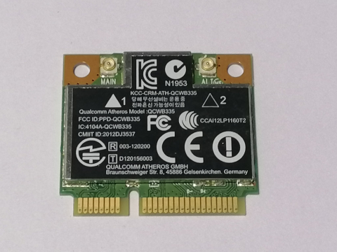 Wifi laptop - Qualcomm Atheros QCWB335 – Placa wifi + Bluetooth Mini PCI‑E pentru laptop