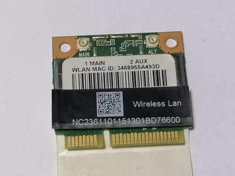 Qualcomm Atheros QCWB335 – Placa wifi Mini PCI‑E 802.11b/g/n + Bluetooth pentru laptop [1]