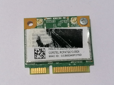 Qualcomm Atheros QCWB335 – Placa wifi Mini PCI‑E 802.11b/g/n + Bluetooth pentru laptop [1]