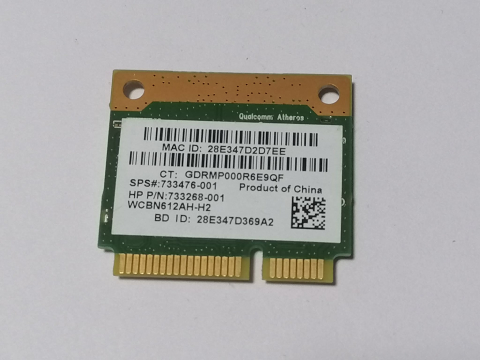 Qualcomm Atheros QCWB335 – Placa wifi Mini PCI‑E 802.11b/g/n + Bluetooth pentru laptop [1]
