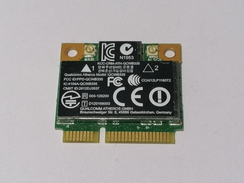 Wifi laptop - Qualcomm Atheros QCWB335 – Placa wifi Mini PCI‑E 802.11b/g/n + Bluetooth pentru laptop