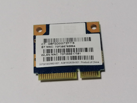 Wifi laptop - Ralink RT5390 – Placa wifi + Bluetooth Mini PCI‑E pentru laptop HP 602992‑001