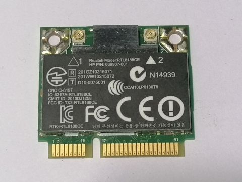 Piese - componente laptop - Realtek RTL8188CE – Placa wifi Mini PCI‑E 802.11b/g/n pentru laptop