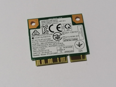 Realtek RTL8723BE – Placa wifi Mini PCI‑E 802.11b/g/n pentru laptop [1]