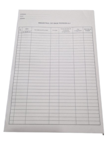 Registru de Bani Personali A4 100 File Offset Necopiativ [1]