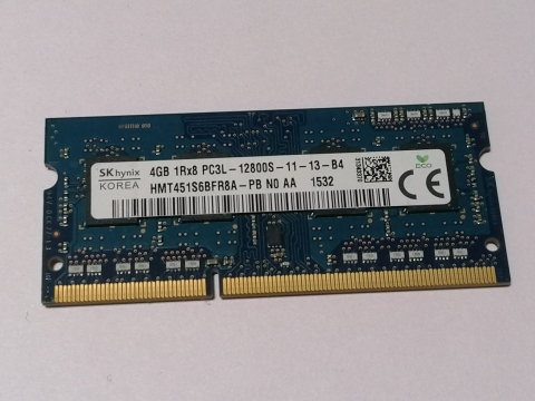 Memorii RAM - SK Hynix 4GB DDR3L 1600MHz – Memorie RAM SODIMM laptop