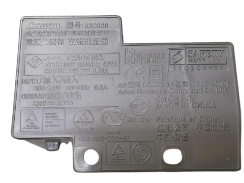 Piese - componente imprimante - Sursa Canon K30330 – 24V 0.75A, 3 Pini, Compatibil Pixma