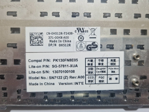 Tastatura Dell Latitude E6430 ATG / PK130FN8E05 /  SG-57811-XUA / SN7122 / 0H512R Rev A00 – Second Hand [1]